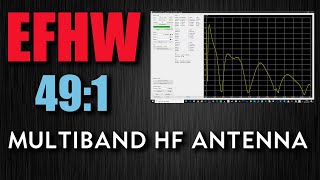 491 End Fed Half Wave MultiBand HF Antenna 80m  10m [upl. by Eltsryk]