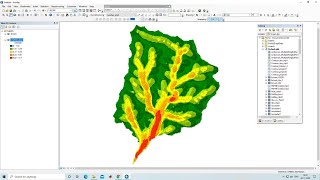 Drainage density or Stream Density Map using ArcGIS [upl. by Ecinev]