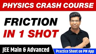 FRICTION in 1 Shot  All Concepts Tricks amp PYQs  Class 11  JEE Main amp Advanced [upl. by Brinn]