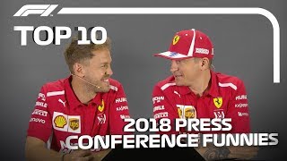 Top 10 Funniest Press Conference Moments Of 2018 [upl. by Lovel717]