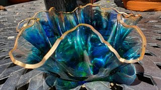 Wow It worked My first ever resin bowl SOLD [upl. by Ecienahs]