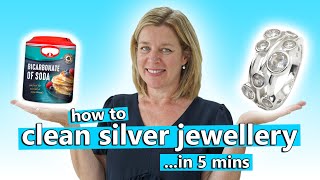 How to clean silver jewellery in just 5 minutes  quickly remove tarnish [upl. by Burkley]