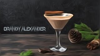 BRANDY ALEXANDER cocktail  recipe and how to make [upl. by Ambie]