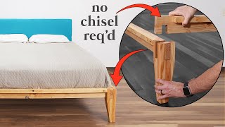 DIY Castle Joint Platform Bed made w 2x4s Buy vs DIY [upl. by Kono799]