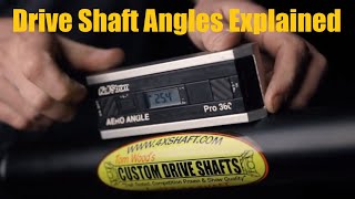 Drive Shaft Angles Explained [upl. by Anihta]