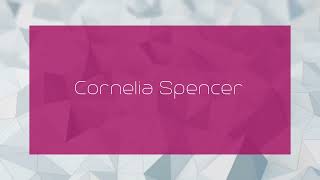 Cornelia Spencer  appearance [upl. by Yttik]