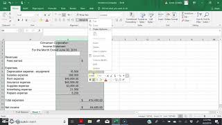 Preparing Financial Statements on Excel [upl. by Plante]