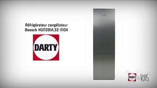 Réfrigérateur congélateur Bosch KGN39VL32 INOX  démonstration Darty [upl. by Mayce]