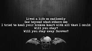 Avenged Sevenfold  So Far Away Lyrics on screen Full HD [upl. by Ericha35]