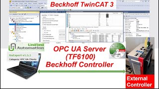 COM08b OPC UA Beckhoff  TwinCAT 3 TF6100 OPC UA Server Beckhoff IPC Controller C6030 [upl. by Eilsel]