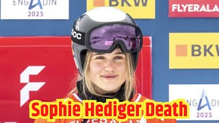 Swiss Olympic Snowboarder Sophie Hediger Death [upl. by Orabla767]