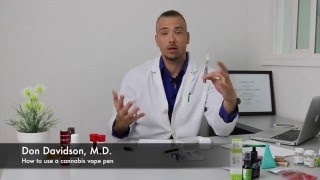 How to use a cannabis vape pen with Dr D [upl. by Meirrak537]