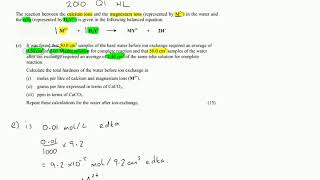 Water Hardness EDTA Titration Calculations Example [upl. by Akimak]