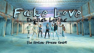 Fake Love MV  BTS  English Lyrics [upl. by Irrok]