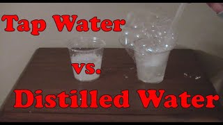 Tap Water vs Distilled Water Sudsing action [upl. by Sihtnyc]