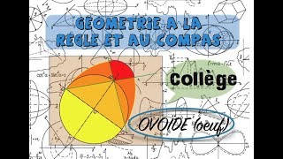 Tracer un Ovoïde oeuf  Géométrie collège [upl. by Avaria]