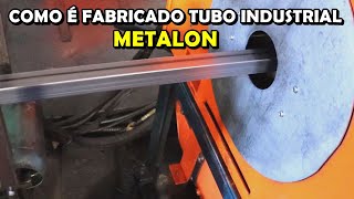 Como é Fabricado Tubo Industrial o Metalon [upl. by Zulema]