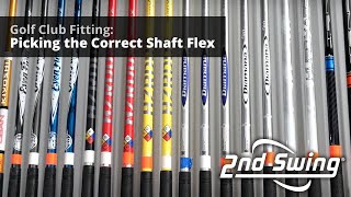 Golf Club Fitting Picking The Correct Shaft Flex [upl. by Erodeht53]