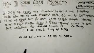 How To Solve EDTA Problems [upl. by Jat]