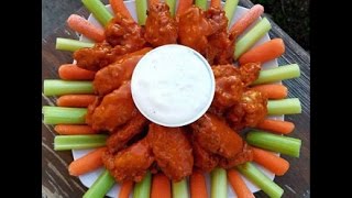 How to make Deep Fried Buffalo Chicken Wings RECIPE  Franks Red Hot Sauce [upl. by Aneeb364]