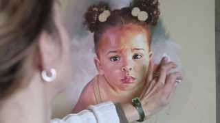 How to make a pastel portrait step by step read description [upl. by Ahsienel294]