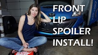 HOW TO INSTALL A FRONT LIP SPOILER [upl. by Amej]