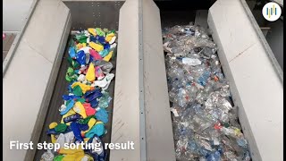 Demo  High Throughput PET Bottle Sorting on Pellenc ST Mistral [upl. by Stutzman]