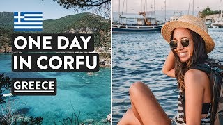 CORFU 🇬🇷 Paradise In 24 Hours  Best Beaches amp Old Town  Greece Travel Vlog [upl. by Molini]