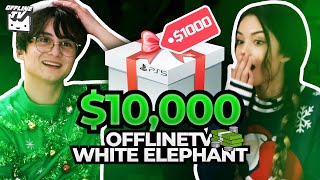 OFFLINETV 10000 WHITE ELEPHANT ft Valkyrae Fuslie Myth amp Starsmitten [upl. by Yllen]