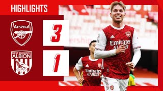 HIGHLIGHTS  Arsenal vs West Brom 31  Smith Rowe Pepe Willian  Premier League [upl. by Ahsuatan]