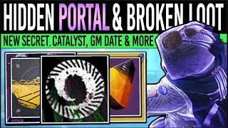 Destiny 2 CALENDAR UPDATES amp HIDDEN PORTAL Broken WEAPON Act 2 Perks Secret Drop GM Date amp More [upl. by Stephanus]