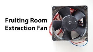 Mushroom Fruiting Room Extraction Fan  Mushroom Growing Equipment [upl. by Aicnatsnoc]