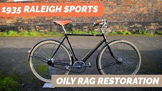 1935 Raleigh Sports Tourist  Vintage Bicycle quotOily Ragquot Restoration [upl. by Richmond]