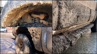 Ford RANGER YIKADIK  OFF ROAD yapmış araç nasıl yıkanır   How to wash SUPER MUDDY FORD RANGER 💦 [upl. by Nylesor654]