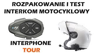 Rozpakowujemy i testujemy  Interkom motocyklowy Interphone TOUR  Recenzja alemotocyklpl [upl. by Buhler]