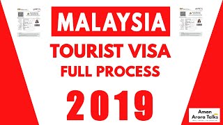 How to apply Malaysia Tourist Visa Online Step by Step at home [upl. by Carolee]