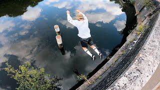 STORROR Parkour Water Challenge  Public Reactions 🇬🇧 [upl. by Eilssel]