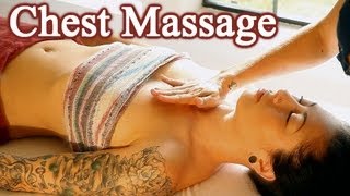 Chest amp Shoulder Massage Therapy How To Swedish amp Deep Tissues Techniques [upl. by Robbin]