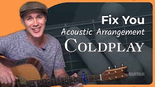 Fix You by Coldplay  Easy Guitar Lesson [upl. by Ahtela783]