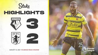 Dennis Sarr amp Cucho GOALS  Watford 32 Aston Villa  Extended Highlights [upl. by Mloclam74]