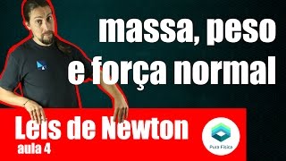 Física  Leis de Newton massa peso e força normal [upl. by Ttegirb]