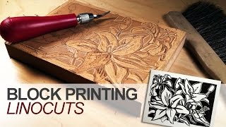 Block Printing  Linocuts [upl. by Sharity]