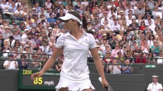 2013 Day 2 Highlights Maria Kirilenko v Laura Robson [upl. by Alaekim]