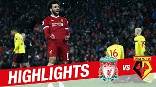 Highlights Liverpool v Watford  Sensational Salah scores four at Anfield [upl. by Yancy]