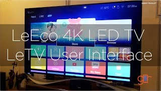 LeEco LeTV 4K Smart TV Features amp Interface Overview [upl. by Lladnor]