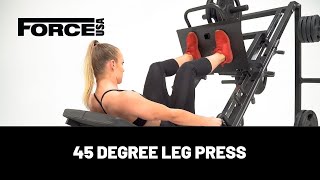 Force USA 45 Degree Leg Press with Calf Block [upl. by Mok598]