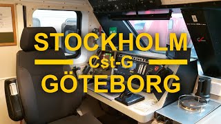 TRAIN DRIVERS VIEW StockholmGöteborg West Main Line [upl. by Hcra]