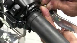 How to Replace Motorcycle Handlebar Grips [upl. by Etnecniv]