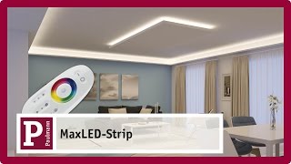 Indirekte blendfreie LED Raumbeleuchtung mit MaxLED Strips [upl. by Robi]