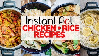 4 FAST amp EASY Instant Pot Chicken and Rice Dinners [upl. by Haela]